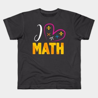 I love Math Kids T-Shirt